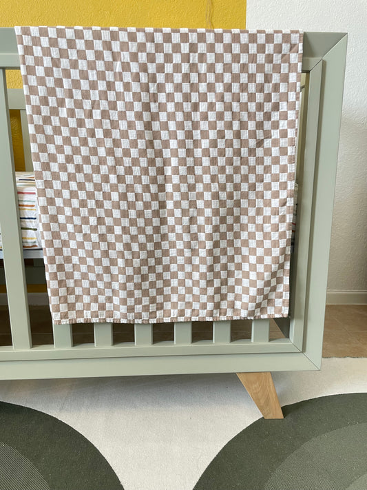 Checkered Muslin Swaddle